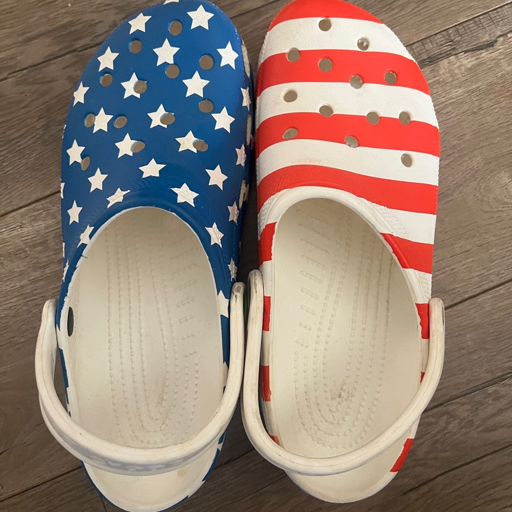American Flag USA Crocs